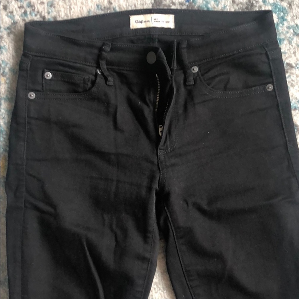 Gap True Skinny Jeans, black, 26P